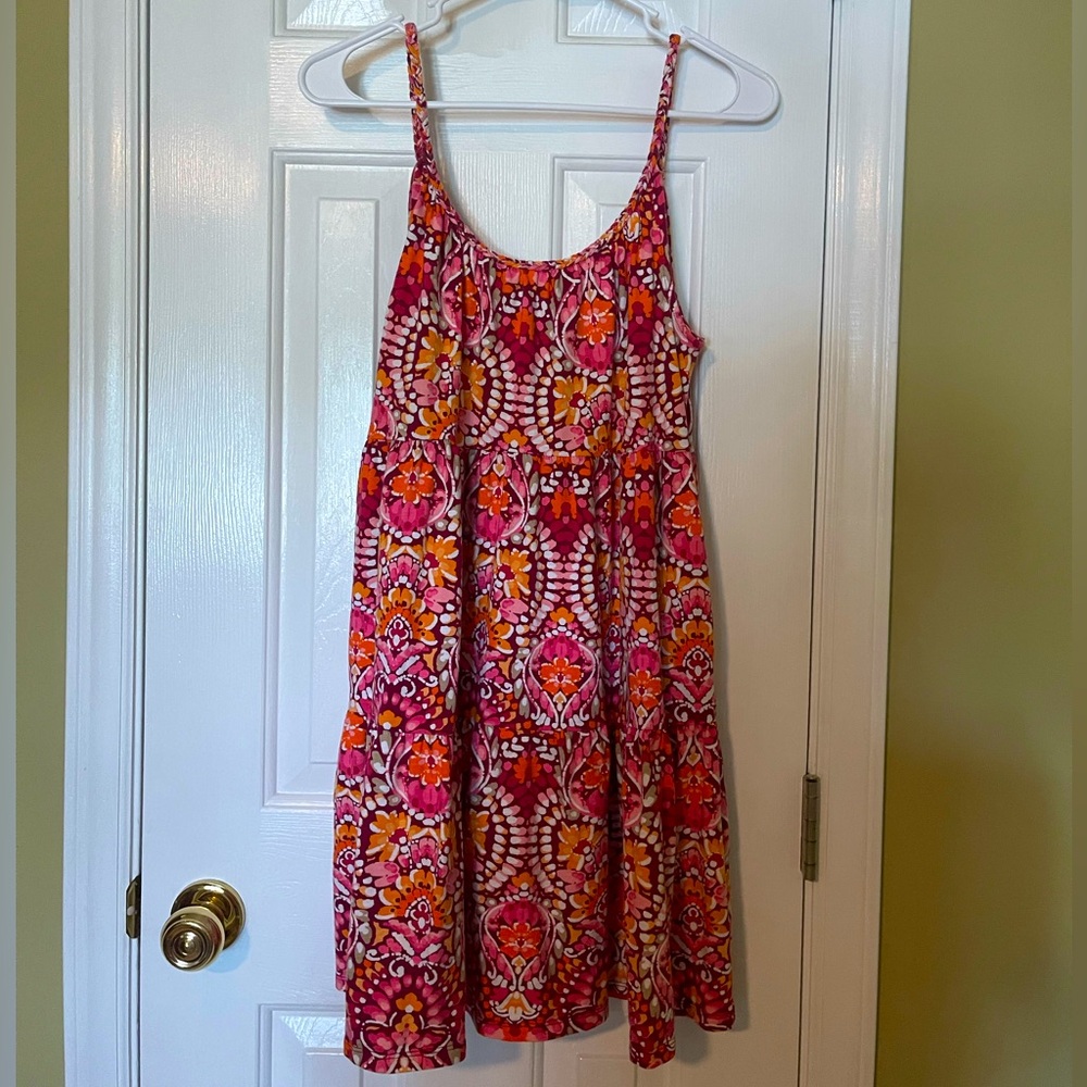Floral tank dress with pockets